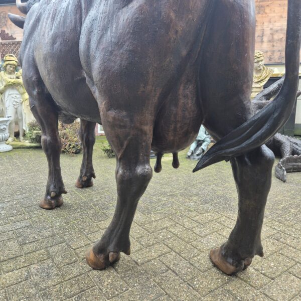 Skulptur Dekoration Kuh Bronze 1,72 m - immagine 18