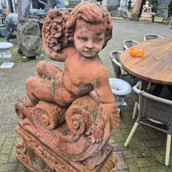 Skulptur Dekoration Putte Cherubim Set Stein 1,45 m - immagine 11