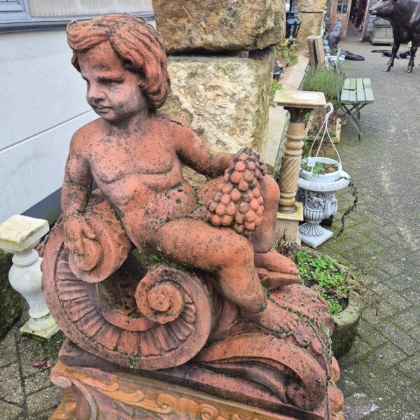 Skulptur Dekoration Putte Cherubim Set Stein 1,45 m - immagine 7
