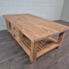 Couchtisch Wohnzimmertisch Teakholz 1,40 m x 0,90 m - immagine 3