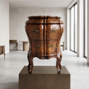 Miniaturkommode Modellkommode Barock 1790 Nussbaum
