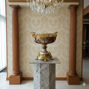 Vase Schale Porzellan Bronze Ø 0,64 m