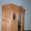 Schrank Kleiderschrank Jugendstil 1910 Eiche - immagine 4