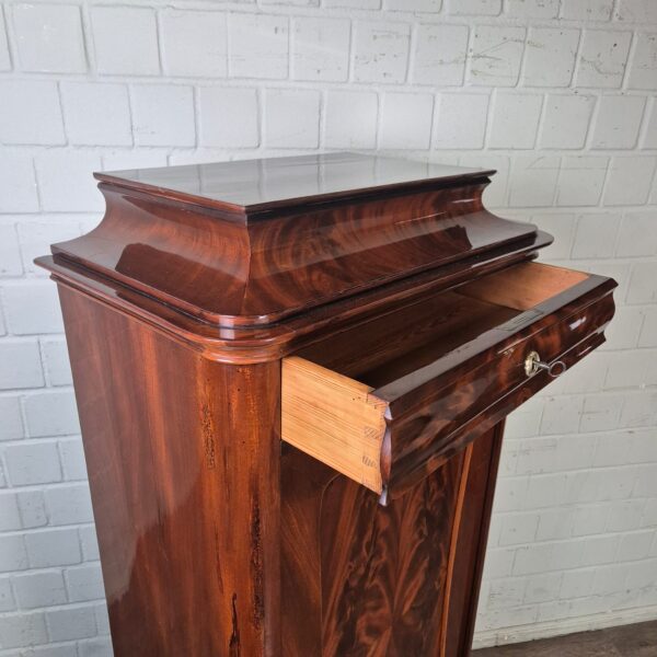 Silberschrank Schrank Biedermeier 1850 Mahagoni - immagine 10