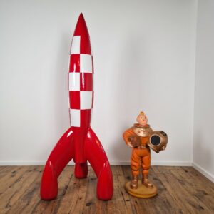 Dekoration Tim und Struppi Rakete Kunststoff 1,80 m