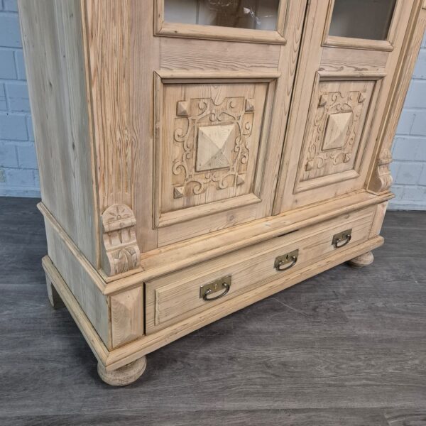 Vitrine Bücherschrank Gründerzeit 1880 Kiefer - immagine 3