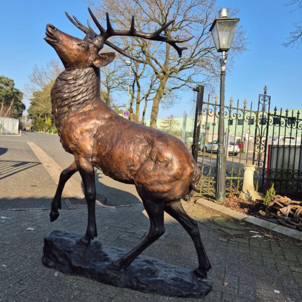 Decorazione Scultura Cervo Bronzo 2,13 m - immagine 8