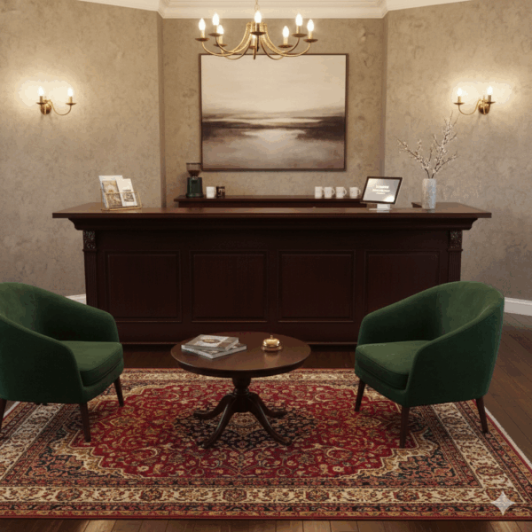 Bancone Bar Empire in Mogano 4,00 m - immagine 2