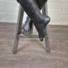 Decorazione Scultura Ragazzo su Sgabello 1920 Legno Massiccio - immagine 15
