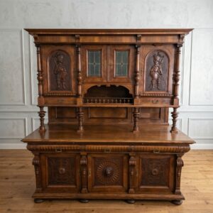 Buffetschrank Schrank Gründerzeit 1880 Nussbaum