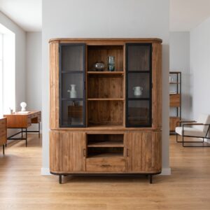 Bookcase Oval Teak 1,80 m