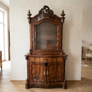 Vetrina Credenza Biedermeier 1850 Mogano