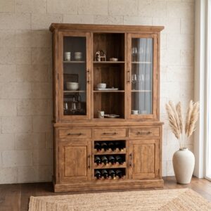 Armadio per vino Scaffale per vino Teak 1,50 m