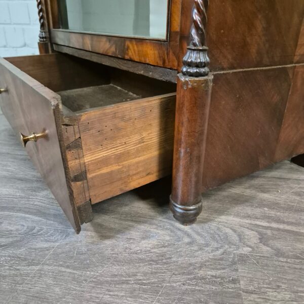 Vitrine Geschirrschrank Biedermeier 1850 Mahagoni - immagine 15