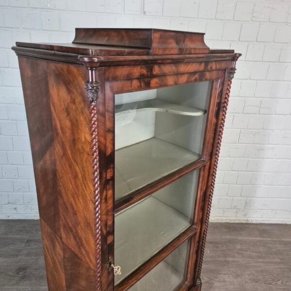 Vitrine Geschirrschrank Biedermeier 1850 Mahagoni - immagine 5