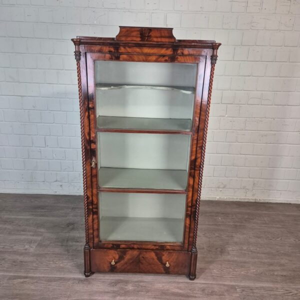 Vitrine Geschirrschrank Biedermeier 1850 Mahagoni - immagine 2