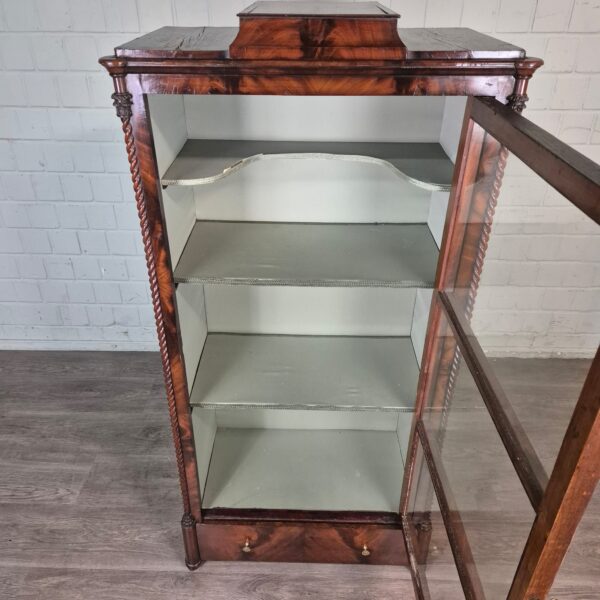 Vitrine Geschirrschrank Biedermeier 1850 Mahagoni - immagine 11
