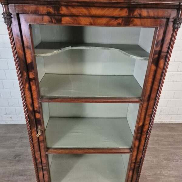 Vitrine Geschirrschrank Biedermeier 1850 Mahagoni - immagine 8