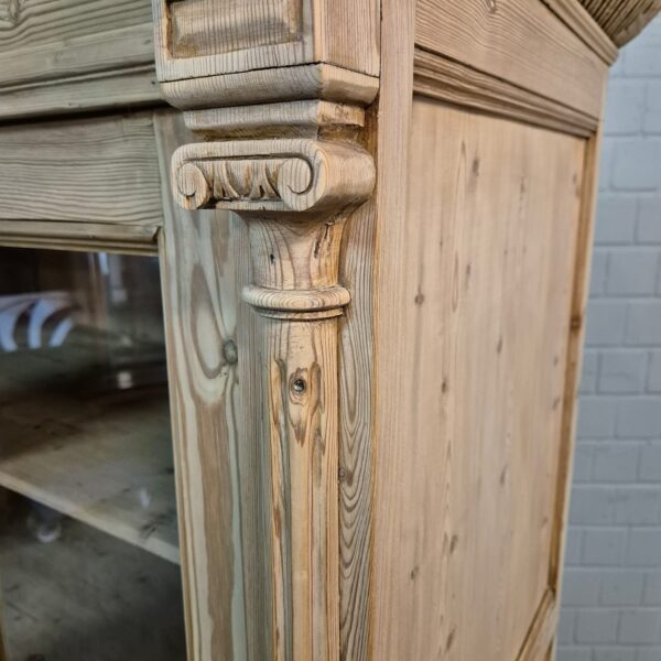 Vitrine Geschirrschrank Gründerzeit 1880 Kiefer - immagine 6