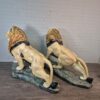 Dekoration Skulptur Löwen XXL Set 1,50 m - immagine 4