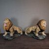 Dekoration Skulptur Löwen XXL Set 1,50 m