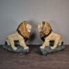 Dekoration Skulptur Löwen XXL Set 1,50 m - immagine 3