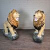Dekoration Skulptur Löwen XXL Set 1,50 m - immagine 2