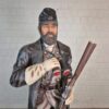 Skulptur Dekoration Soldat amerikanischer Bürgerkrieg 1,86 m - immagine 3