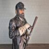 Skulptur Dekoration Soldat amerikanischer Bürgerkrieg 1,86 m - immagine 5