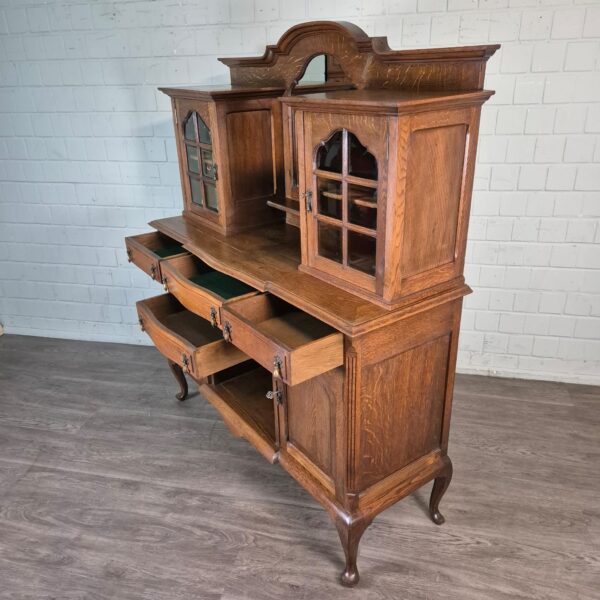 Buffetschrank Schrank Jugendstil 1920 Eiche - immagine 20