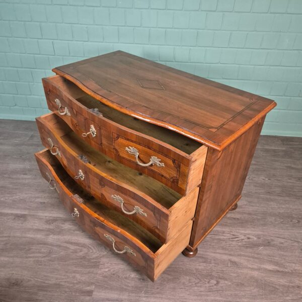 Barockkommode Kommode Barock 1770 Nussbaum - immagine 10