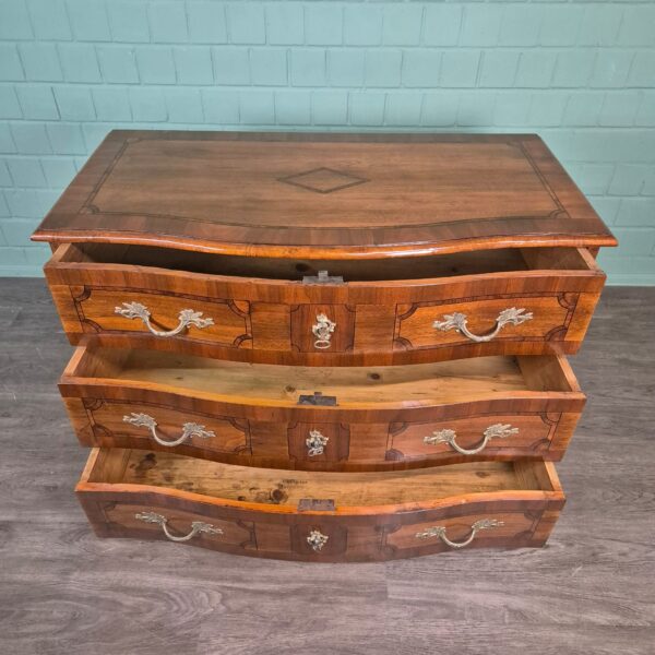 Barockkommode Kommode Barock 1770 Nussbaum - immagine 8