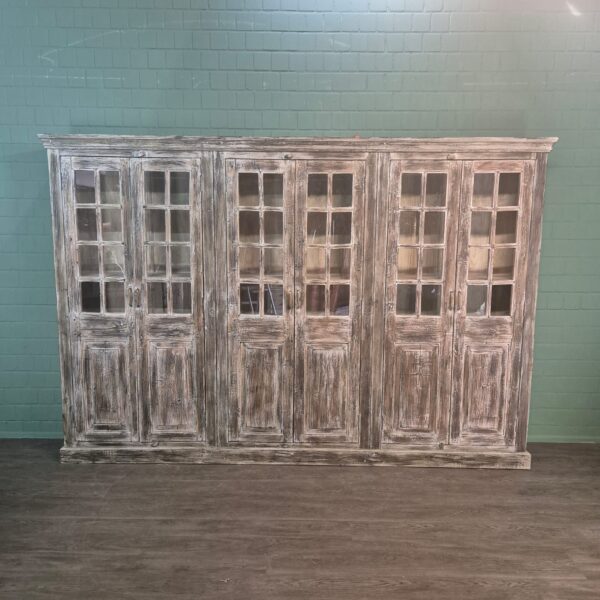 Vitrine Winkelkast Massief Hout 3,26 m