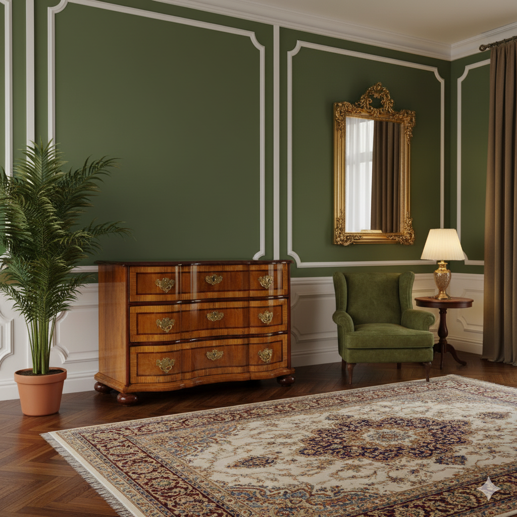 Kommode Nussbaum Barock 1780 - immagine 2