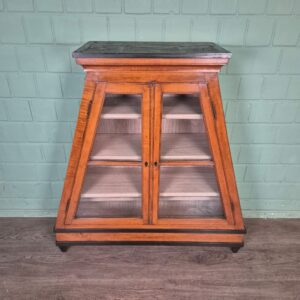 Conische Vitrinekast Empire 1790 Kersenhout