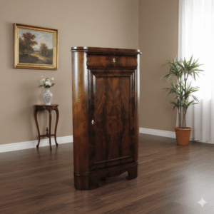 Eckschrank Biedermeier 1850 Mahagoni