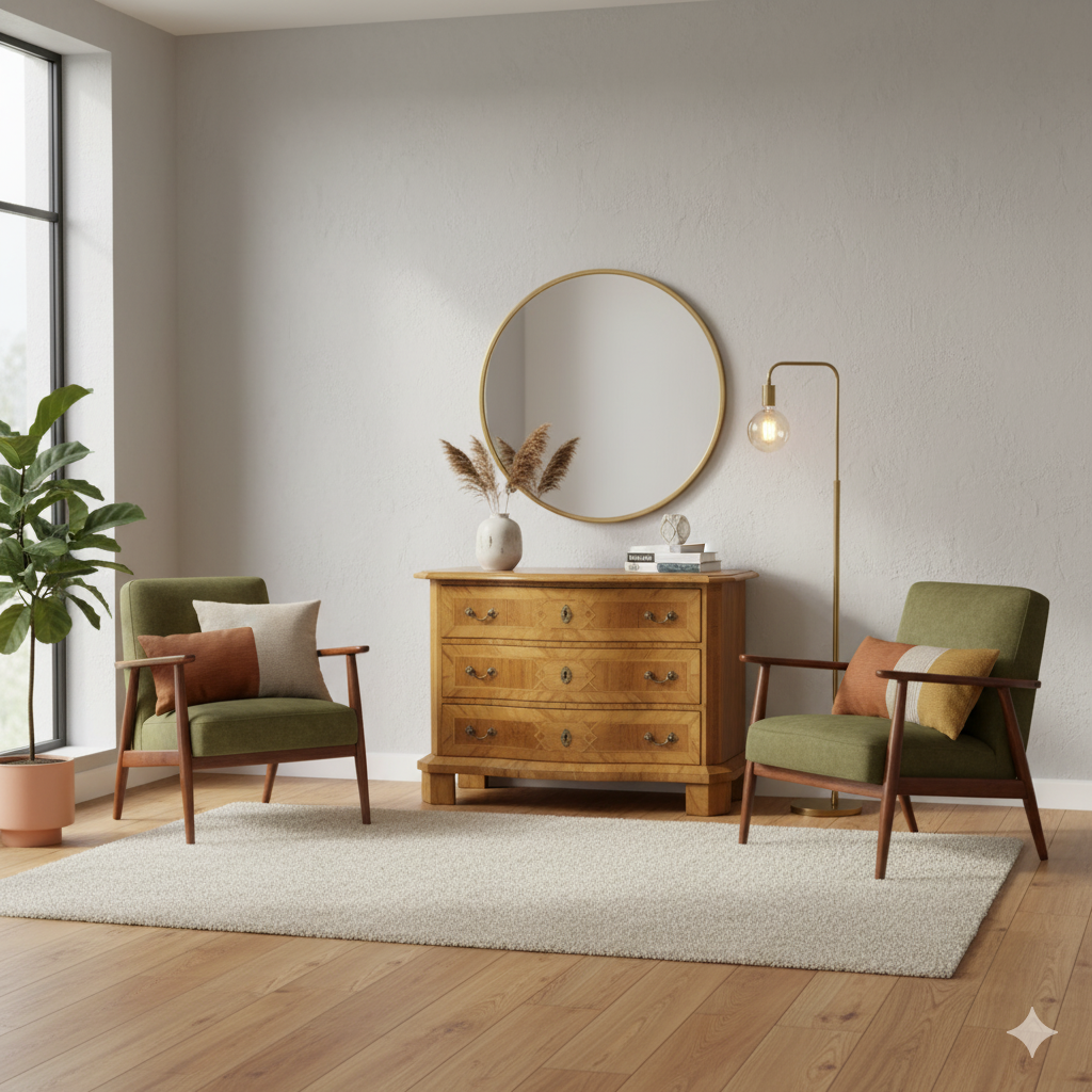 Kommode Barock 1770 Nussbaum - immagine 2