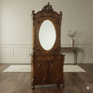 Vitrine Bücherschrank Biedermeier 1850 Mahagoni