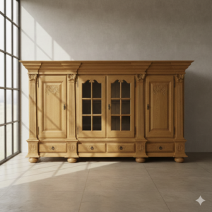 Vitrine Schrank Eiche 3,07 m