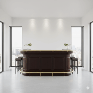 Englische Theke Tresen Mahagoni 2,60 m