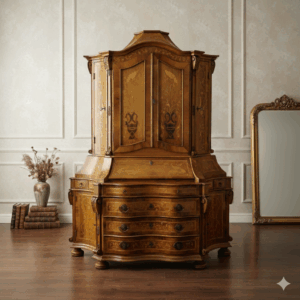 Tabernakel Sekretär Tabernakelsekretär Barockstil Nussbaum