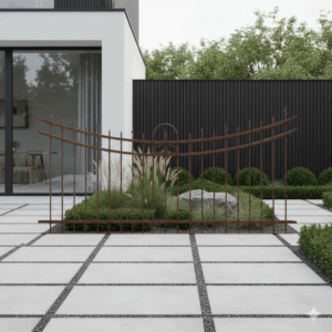 Zaunelement Zaun Gartenzaun 3,05 m Antik