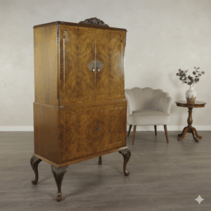 Cocktail-Barschrank Klassische Moderne 1950 Nussbaum