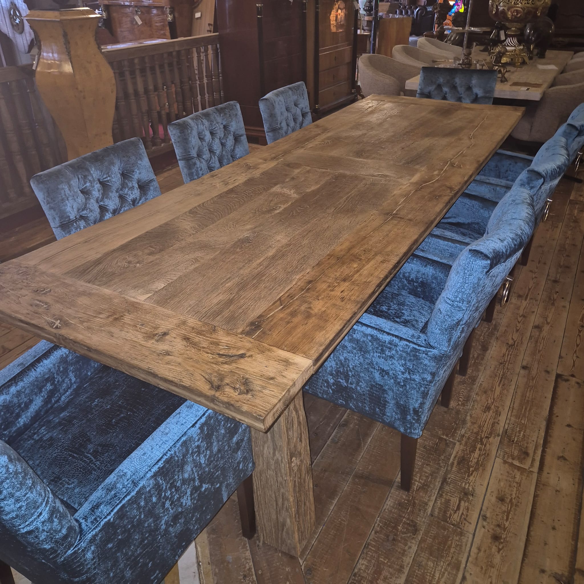 Tavolo rovere massello 3,00 m x 1,00 m - immagine 8