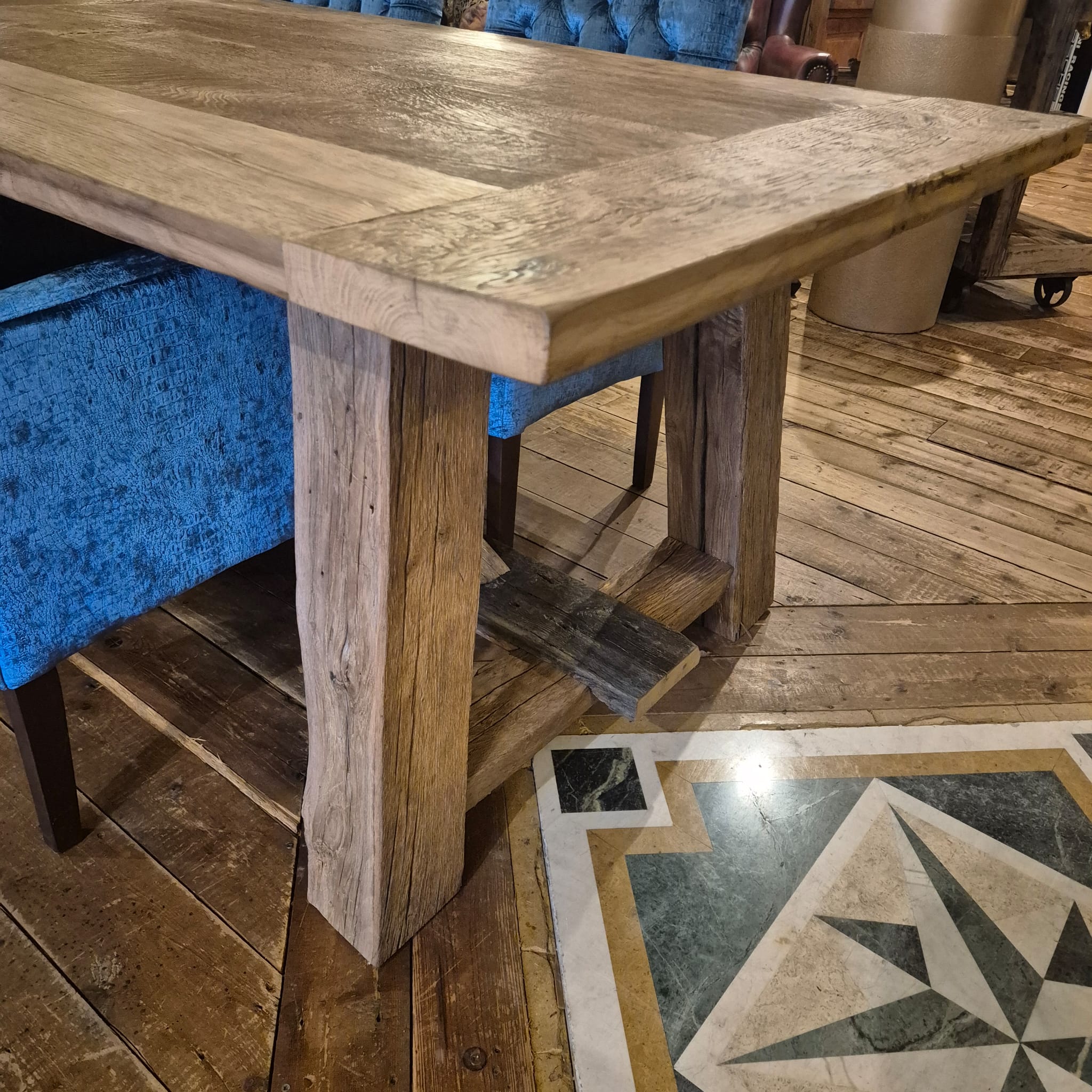 Tavolo rovere massello 3,00 m x 1,00 m - immagine 5