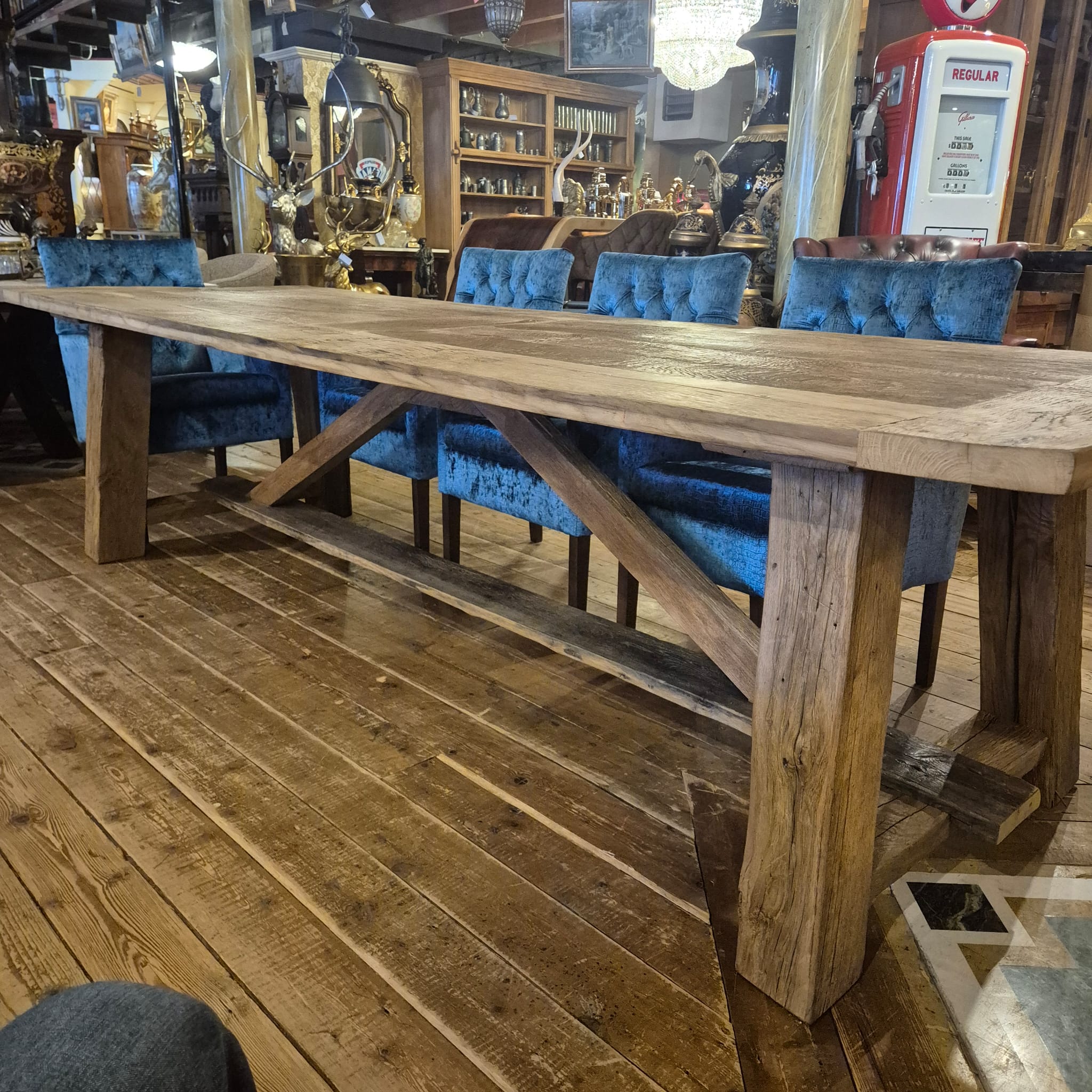 Tavolo rovere massello 3,00 m x 1,00 m - immagine 4