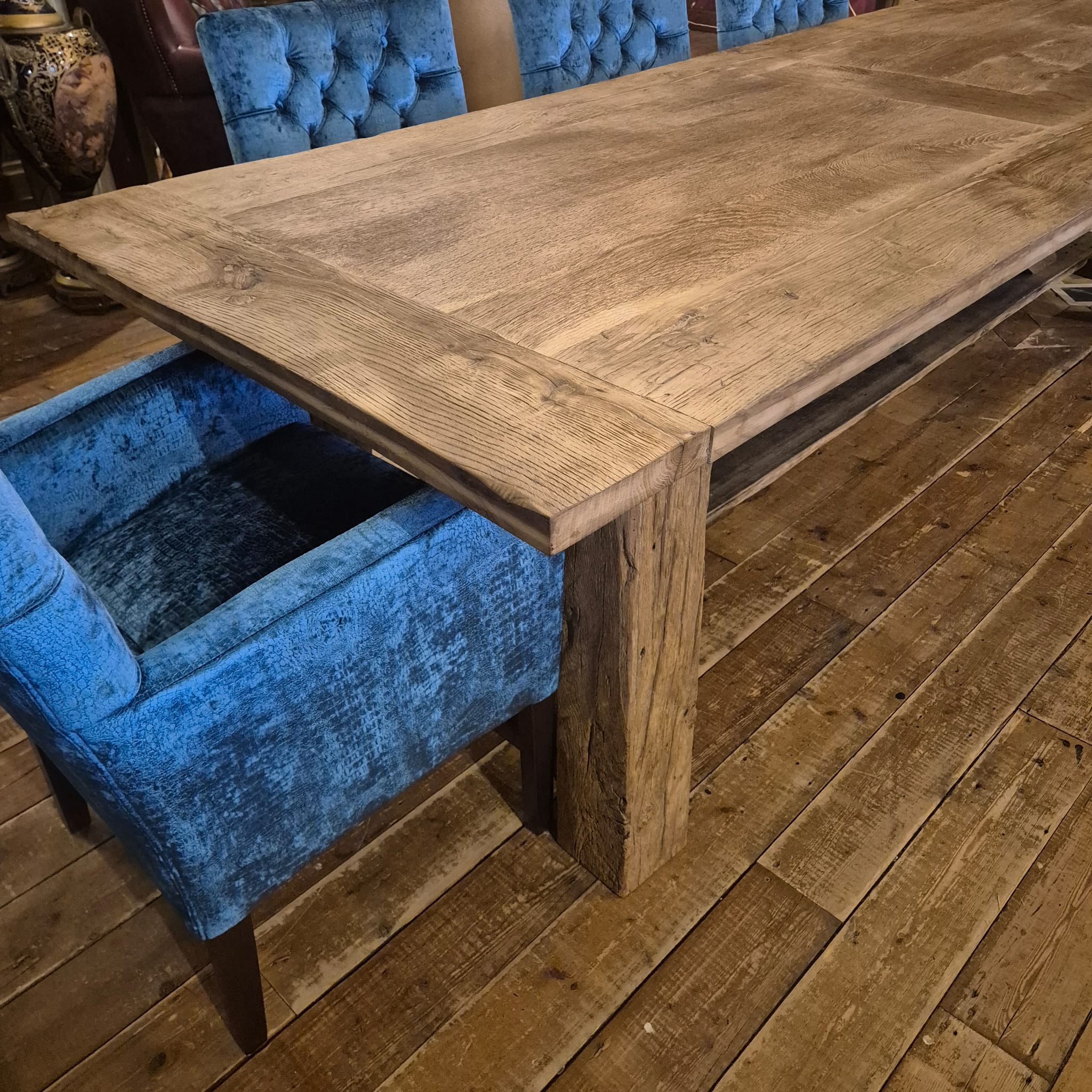 Tavolo rovere massello 3,00 m x 1,00 m - immagine 11