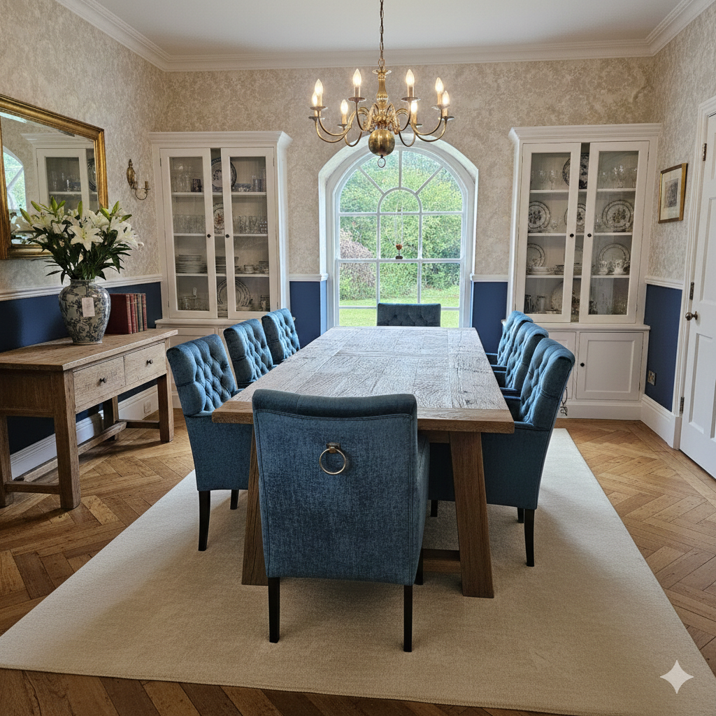 Tavolo rovere massello 3,00 m x 1,00 m - immagine 2