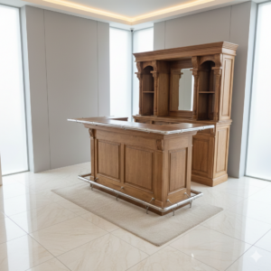 Set Bancone Bar Empire – Legno di Teak 2,00 m