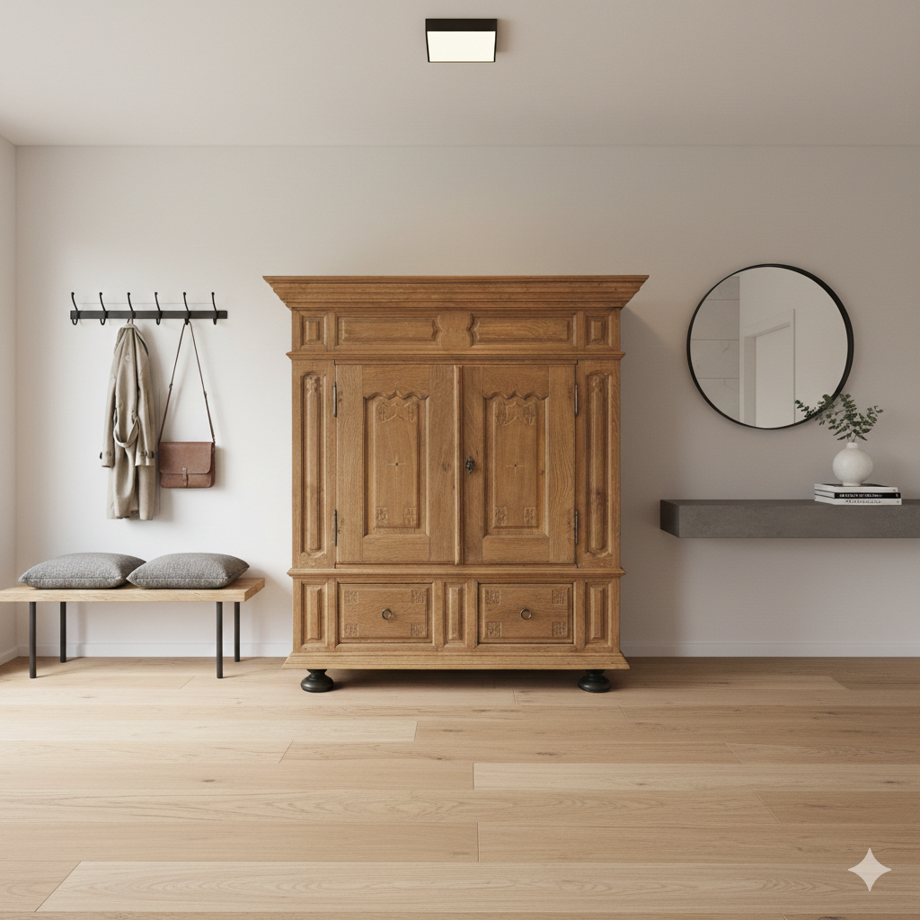 Armadio Barocco – Rovere Massello, 1780 circa - immagine 2